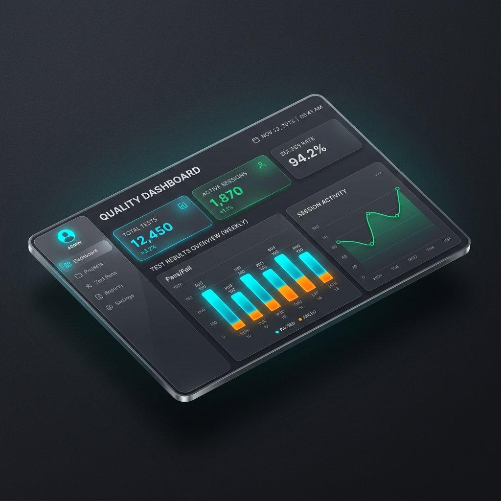 NXT-test Dashboard 3D Mockup